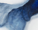 60" X 40" Gold Floater Frame Abstract Cool Embrace by Matho Sun, view 3