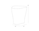 Large White End Table Dali by Matho Sun, view 7