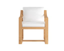 Stinson White Dining Armchair Tahiti by Matho Sun, view 2
