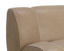 Sahara Sand Leather Lounge Chair Blaise Swivel by Matho Sun, view 6