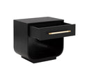 Black Nightstand Tarrant by Matho Sun, view 3
