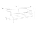 Shalimar Tobacco Leather Sofa Saul by Matho Sun, view 8