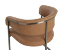 Gunmetal Milliken Cognac Dining Armchair Marris by Matho Sun, view 5