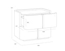 Small Cognac Nightstand Jamille by Matho Sun, view 7