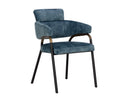 Nono Petrol Dining Armchair Sharqui by Matho Sun