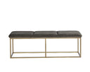 Rustic Bronze Piccolo Pebble Bench Alley by Matho Sun, view 2