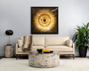 Marble Look Antique Brass End Table Diaz by Matho Sun, view 7