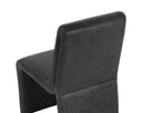 Marseille Black Leather Dining Chair Cascata by Matho Sun, view 5