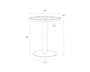Round Black Bar Table Merano by Matho Sun, view 5