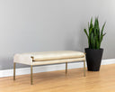 Bravo Cream Bench Bellevue by Matho Sun, view 4
