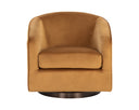 Dark Bronze Gold Sky Lounge Chair Hazel Swivel by Matho Sun, view 2