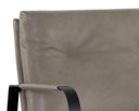 Missouri Stone Leather Lounge Chair Sterling by Matho Sun, view 7