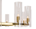 Large Brass Chandelier Clarabelle by Matho Sun, view 8