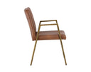Bravo Cognac Dining Armchair Homer by Matho Sun, view 2