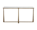 White Marble Console Table Cowell by Matho Sun, view 3