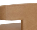 Ludlow Sesame Leather Lounge Chair Cobourg by Matho Sun, view 7