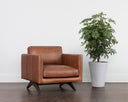 Shalimar Tobacco Leather Armchair Rogers by Matho Sun, view 5