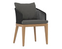 Natural Gracebay Grey Dining Armchair Capri by Matho Sun