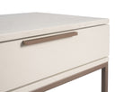 Small Champagne Gold Cream Nightstand Rebel by Matho Sun, view 5