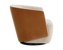 Meg Taupe / Meg Gold Lounge Chair Sarina Swivel by Matho Sun, view 3