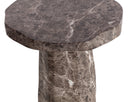 Marble Look Dark Emperador End Table Baldur by Matho Sun, view 4