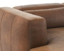 Laf Lucia Tobacco Leather Sofa Chaise Beau by Matho Sun, view 5