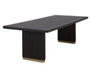 Rectangular Charcoal 96" Dining Table Kalla by Matho Sun