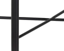 Black Leather Stool Riz by Matho Sun, view 6