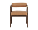 Antique Brown Sahara Camel Leather Dining Armchair Sova by Matho Sun, view 2