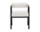 Black Copenhagen White Dining Armchair Sova by Matho Sun, view 2