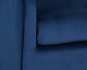Gold Navy Blue Sky Lounge Chair Hazel Swivel by Matho Sun, view 6