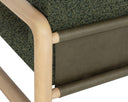 Noah Meadow / Ludlow Dark Olive Leather Lounge Chair Nubo by Matho Sun, view 6