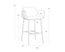 Bravo Black Barstool Lucano by Matho Sun, view 8