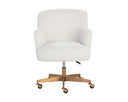Copenhagen White Office Chair Karina by Matho Sun, view 2
