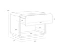 Fauna Nightstand by Matho Sun, view 8