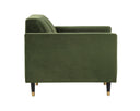Moss Green Armchair Yosi by Matho Sun, view 3