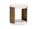 White End Table Cavette by Matho Sun, view 2