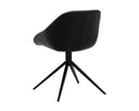 Nightfall Black / November Grey Dining Chair Mccoy Swivel by Matho Sun, view 4