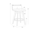 Castillo Cream Counter Stool Arizona Swivel by Matho Sun, view 7