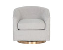 Gold Belfast Heather Grey Lounge Chair Hazel Swivel by Matho Sun, view 3