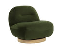 Moss Green Lounge Chair Franze Swivel by Matho Sun