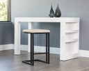 Black Bravo Cream Counter Stools set of 2 Boone by Matho Sun, view 4