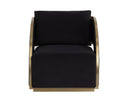 Abbington Black / Napa Black Lounge Chair Baz Swivel by Matho Sun, view 2