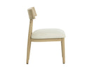 Light Oak Geralt Linen Dining Chairs set of 2 Florian by Matho Sun, view 3