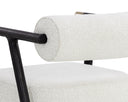 Black Copenhagen White Dining Armchair Sova by Matho Sun, view 7