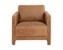 Camel Leather Lounge Chair Rodney by Matho Sun, view 2