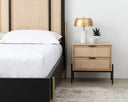 Black Rustic Oak/Natural Nightstand Avida by Matho Sun, view 5