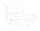 King Bergen French Blue Bed Tierra by Matho Sun, view 5