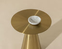 Yellow Gold End Table Carmel by Matho Sun, view 6