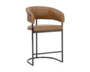Gunmetal Milliken Cognac Counter Stool Marris by Matho Sun